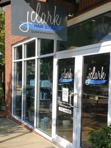 J Clark Hair Studio hairsalon Columbia South Carolina front entrance Jill Jones Fab Hair hairstylist hairsalon